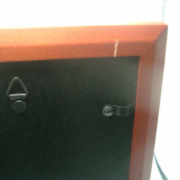 DOUBLE PICTURE Photo FRAME Hinged 5x7” WOOD - Teak or Cherry? Made in Thailand - Picture 4 of 4